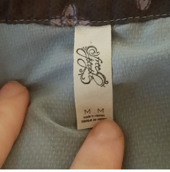 Free People kimono Style Patterned Blue Mini Dress - Picture 4 of 7